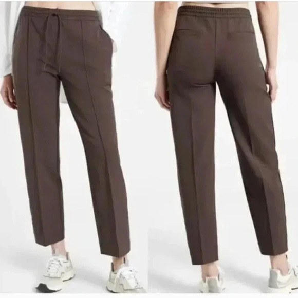 Athleta Endeavor Pants Straight Leg Pant Drawstring Walnut Brown Plus Size 22 - Picture 1 of 9
